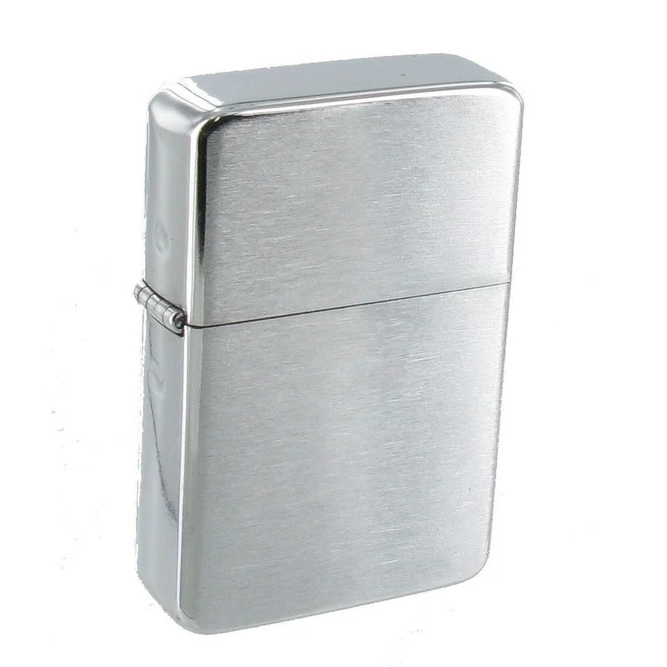 Star Brushed Chrome Petrol Lighter - Soft Flame - Image 1 of 1