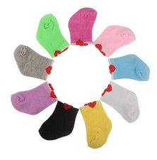 Heart Sock Styles, Multiple Colors, Designed for 18 Inch American Girl Dolls