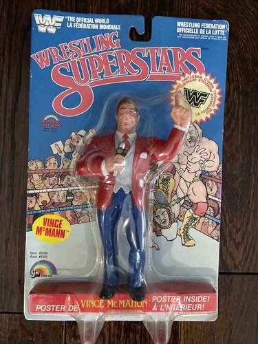 WWF LJN Wrestling Figure VINCE McMAHON 1987 Sealed...