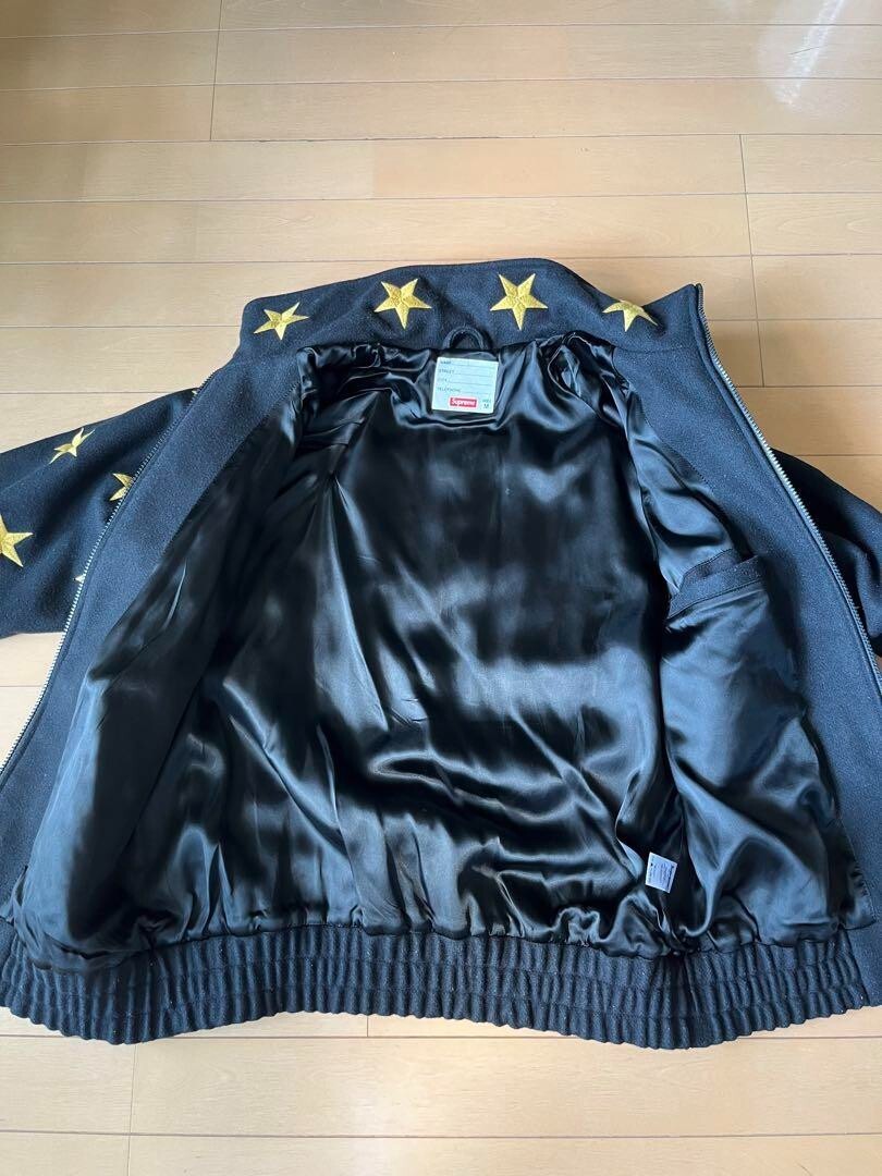 Supreme Stars ZIP Stadium Jacket Black Gold Men's M | eBay Supreme Stars ZIP Stadium Jacket Black Gold Men's M | eBay