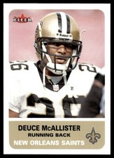2002 Fleer Tradition Deuce McAllister New Orleans Saints #106
