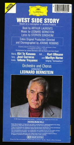 WEST SIDE STORY - LEONARD BERNSTEIN, KIRI TE KANAWA, JOSE CARRERAS - CASSETTES - Picture 2 of 3