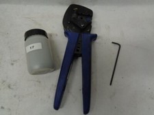 LEONI FIBER OPTICS CRIMP TOOL w/ ACCESSORIES ZXXX-CB0 3.0 3.5 5.0 DIE SET R22T5