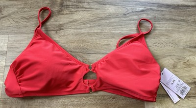 Target Women's Bikini Top - Wild Fable XL 16 Nwt Solid Red Bathing Suit New