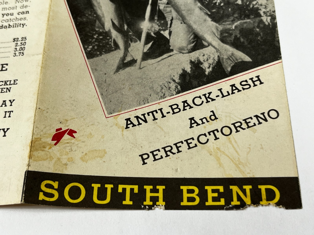 Catalogue De Pêche South Bend 1939 Vintage - Ancien, En