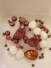 Czech Glass Gorgeous Lite Amethyst Bird Bead Lot 1-20mm CZ5-4
