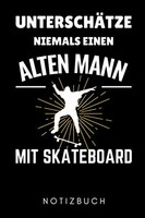 Skateboard T-Shirt Herren, Baumwolle, GrößE M, Schwarz, Modell-Nr. 12345