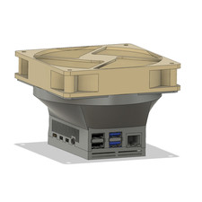 Raspberry Pi 4 Case with FULL 120MM FAN 3d Printed