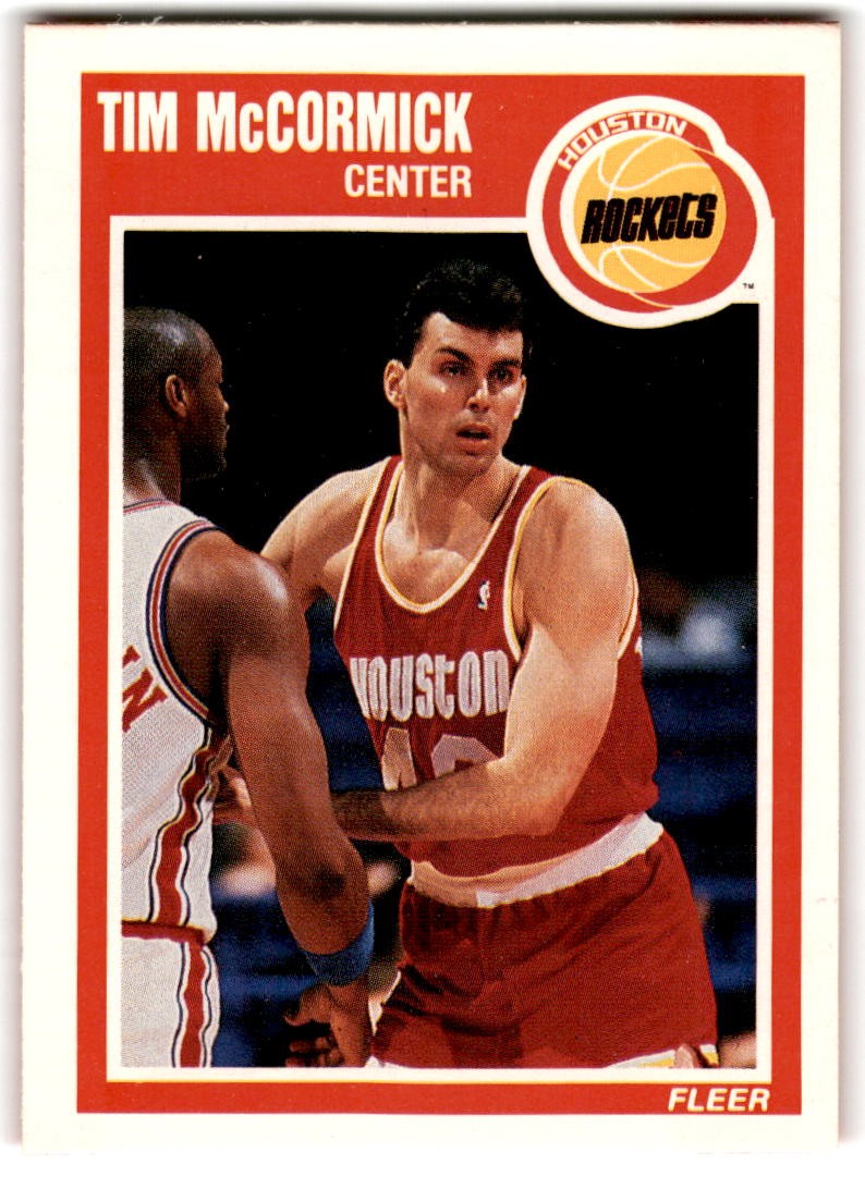 Tim McCormick #60 1989-90 Fleer Houston Rockets
