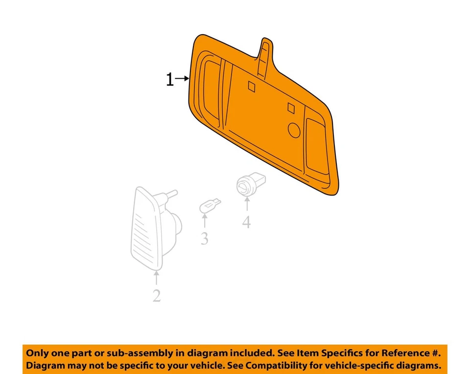 Panel de licencia Lincoln LS 2006 6W4Z17B390DE - NUEVO OEM Foto 3 de 4