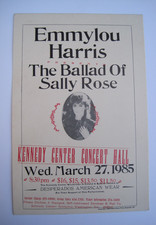 VTG 1985 EMMYLOU HARRIS - THE BALLAD OF SALLY ROSE at KENNEDY CENTER HANDBILL