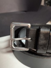 RALPH LAUREN  36  Black Italian Leather Belt
