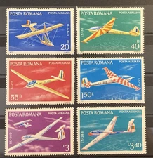 Romania 1977. Slider Airplanes. MH. Mi. 3411-16