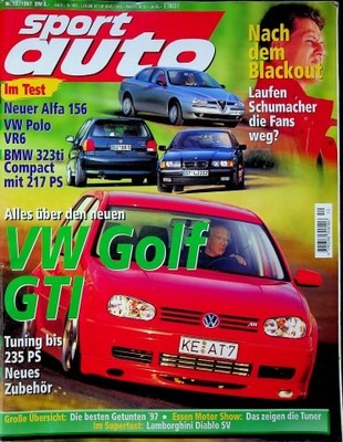 2) Sport Auto 12/1997 - Lamborghini Diablo SV mit  - Mercedes E 55 AMG W210 mit