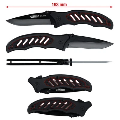 KS Tools Klappmesser Teflonbeschichtet Taschenmesser Einhandmesser