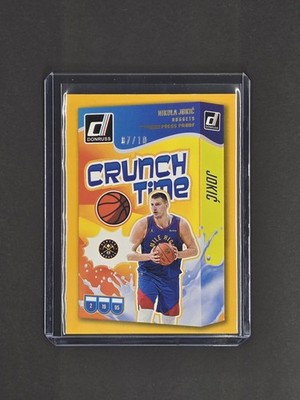 2024-25 Panini Donruss Nikola Jokic #10 Crunch Time Gold /10