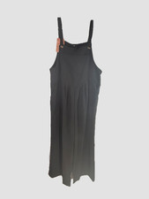Black Wide Leg Jumpsuit Strap Shoulder Flowy Fit Minimalist Sz: XXL