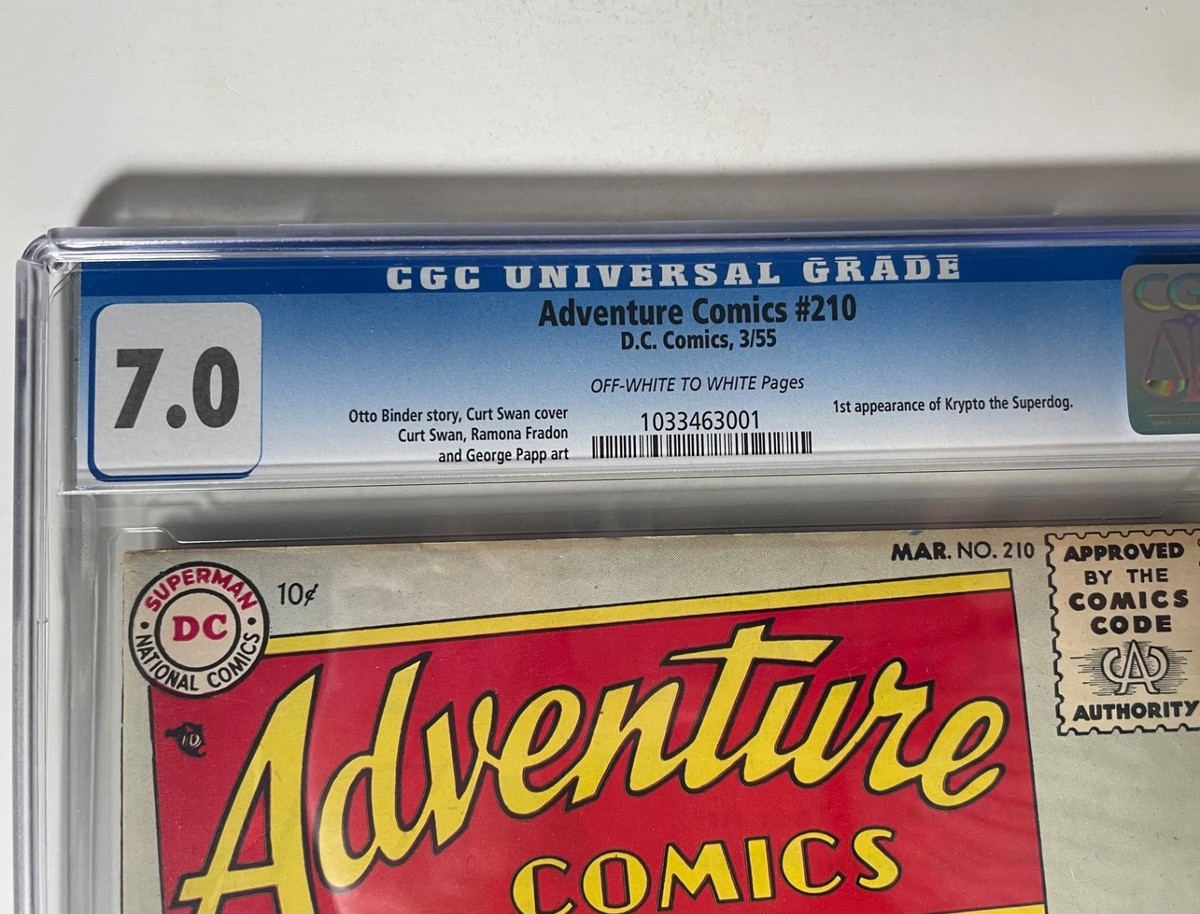 Adventure Comics #210 (CGC 7.0)FN/VF, 1955,1st app. Krypto the