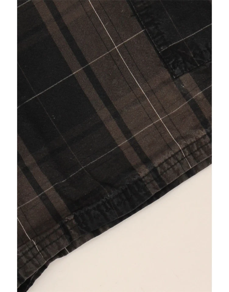 Bermuda cargo masculina WRANGLER W40 XL preta xadrez algodão DO54 - Imagem 4 de 4