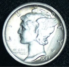 1917-S 10C Mercury Dime AU - 25178