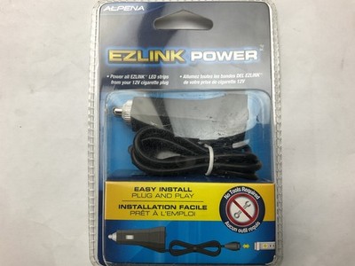 Alpena 77809 EZLINK Power 12V Power Source Cig. Plug For EZLINK LED Light Strips