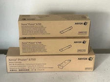 Xerox Lot Phaser 6700 Cyan 106R01503 Magenta 106R01504 Waste Cart 108R00975 New
