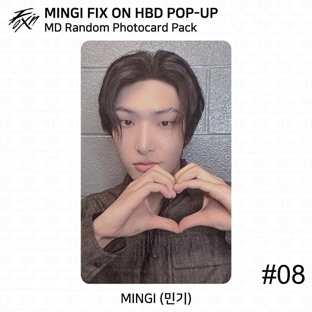 ATEEZ MINGI FIX ON HBD POP-UP トレカ コンプリート 08/16 ATEEZ MINGI] HBD POP-UP] Official MD (PRE-ORDER