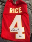 Rasheed Rice NFL Kansas City Chiefs  Custom Autographed Jersey