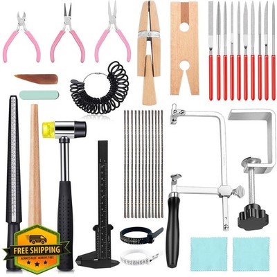 Jewelers Tools Set 27pc Ring Making Pliers Saw Files Hammer Kit