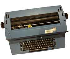 Vintage Blue IBM Correcting Selectric II Electric Typewriter - Read