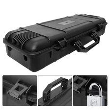 6 Sizes Black Hard Shell PP Toolbox Shockproof Portable Tool Storage Case
