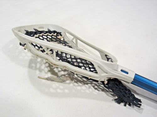 VINTAGE BRINE OZ STRUNG MENS LACROSSE HEAD F10 POWERGRIP STICK SHAFT USED EUC