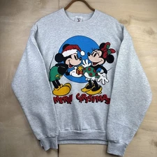 Vintage Mickey And Co Sweatshirt Sz XL Merry Christmas Minnie Mickey Disney