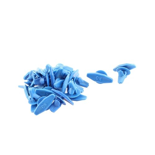 20 Pcs Blue Auto Car Door Card Interior Weatherstrip Rivets Clips Replacement - Picture 1 of 2