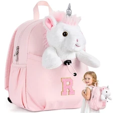 Initial Toddler Backpack for Girls 2-4, Unicorn Backpack Toys for Girls, Birt...
