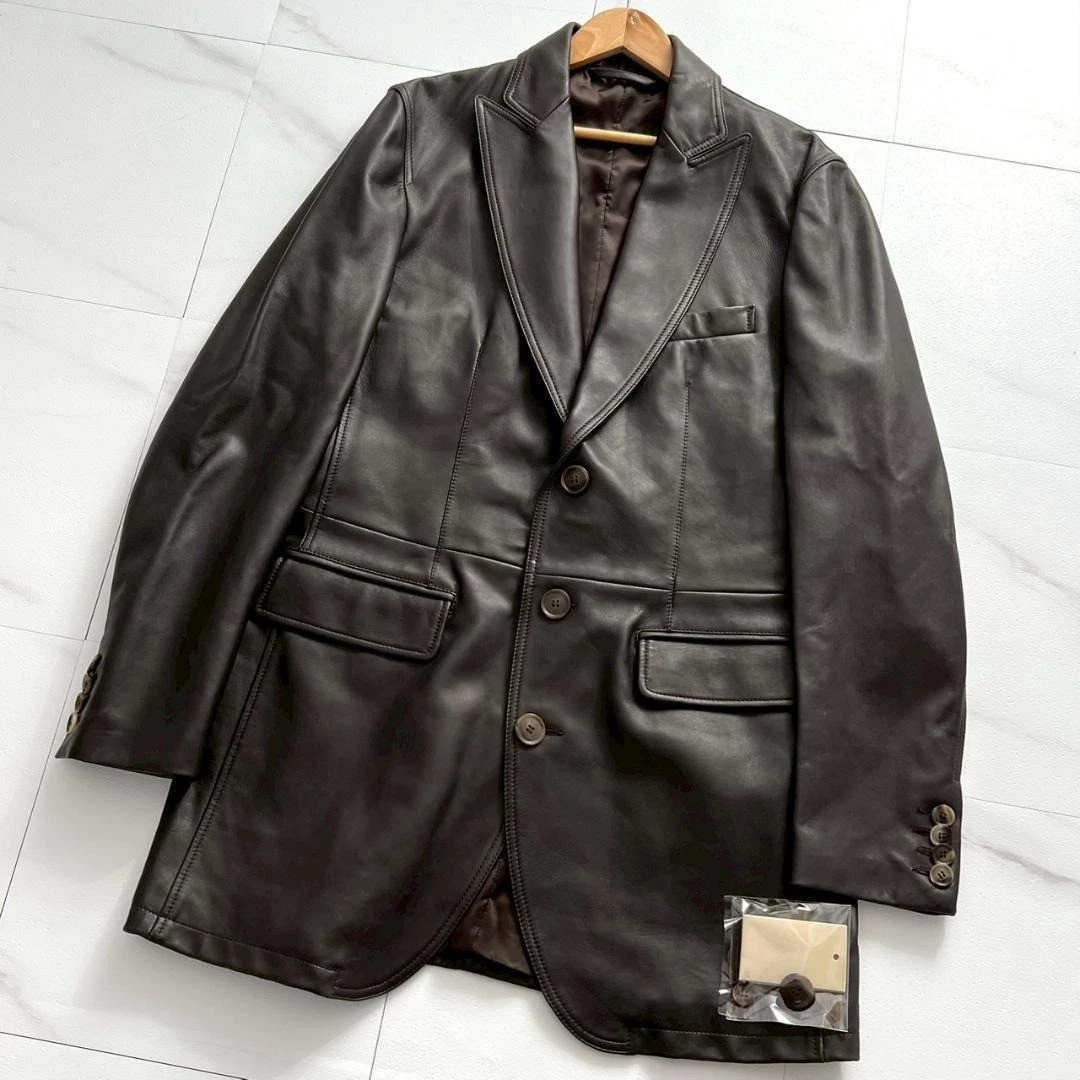 Brioni Leather Outer Shell Coats, Jackets & Vests for Men for Sale