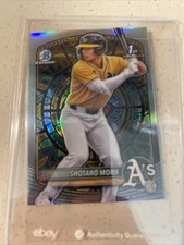 2025 1st Bowman Chrome BCP-170 Shotaro Morii Etched In Glass SSP Athletics 💎🔥