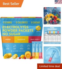 Electrolytes Powder Packets Keto Friendly Electrolyte Hydration Packs Sug...