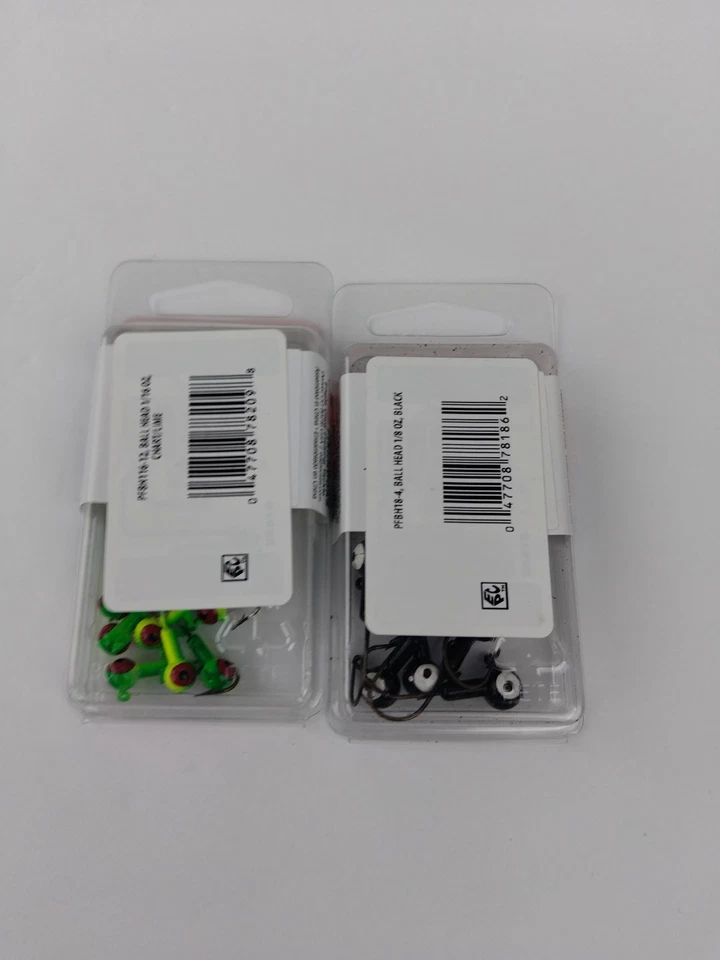 Plantillas de cabeza de bola con garra de águila negra y roja para pesca 2 piezas Foto 4 de 4