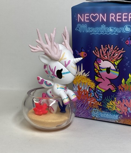 Tokidoki Neon Reef Mermicorno: Pink Elk Coral 3" Mini Figur mit Verpackung