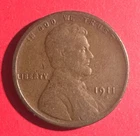 1911S US LINCOLN Cent! "San Francisco" Mint! Semi Key Date! VG! Old US Coin!