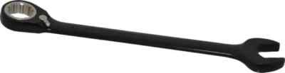Proto 17mm Combination Wrench 15� Head, 8-7/8'' OAL, Steel, Black Chrome Finish