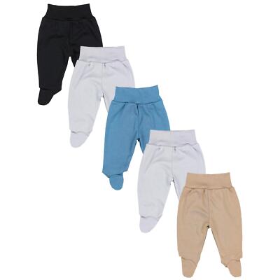 TupTam Baby Unisex Hose mit Fuß Bunte 5er Pack