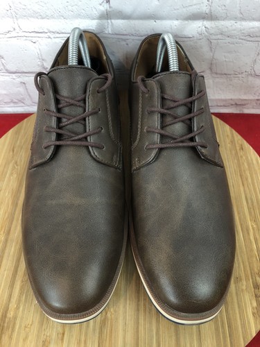 Guess Upwood Faux Leather Oxford (GMUPWOOD-R) Brown Mens Size 9.5 - Picture 6 of 12