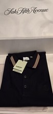 900 New Burberry Limited Edition Men 2XL Polo Shirt Blue AUTHENTIC