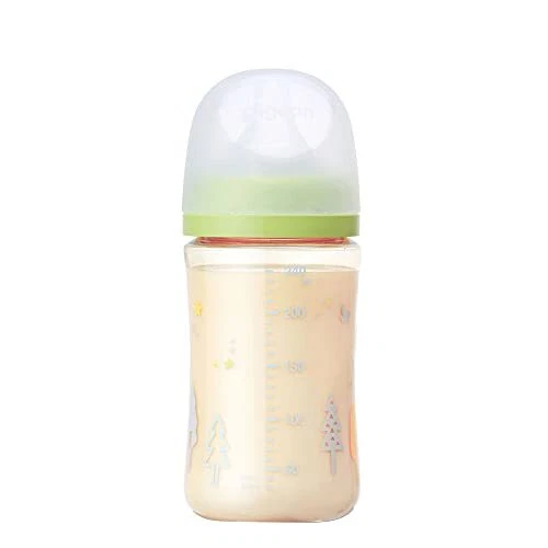 Pigeon Breastmilk Feeling Baby Bottle Tree 240ml 3 months & up PPSU Yellow Green - image 3 of 4