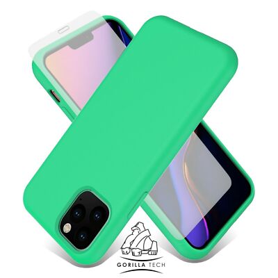 Silikon Hülle und Hartglas für iPhone 11 PRO MAX (GORILLA)