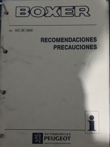 Manuales De Taller PEUGEOT BÓXER MK1 - Imagen 10 de 17