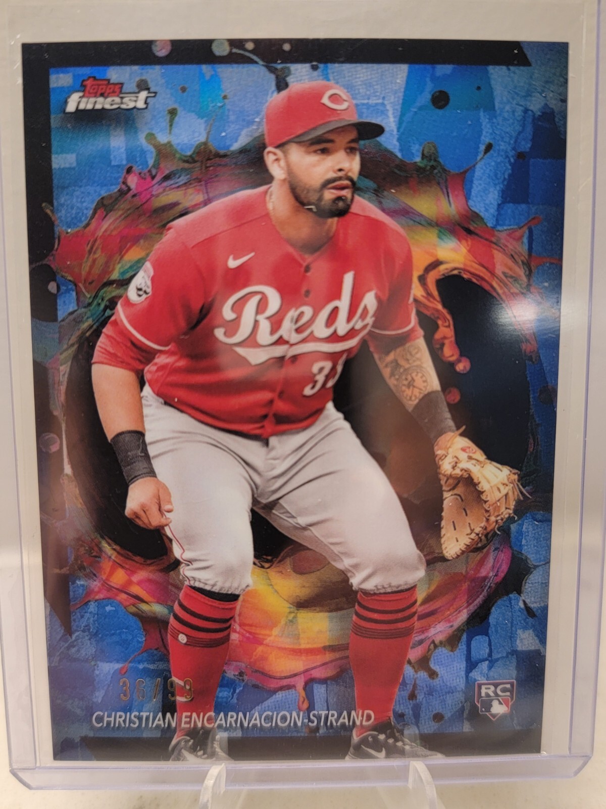 2024 Finest # 257 Blue Refractor Christian Encarnacion-Strand RC /99 Rare