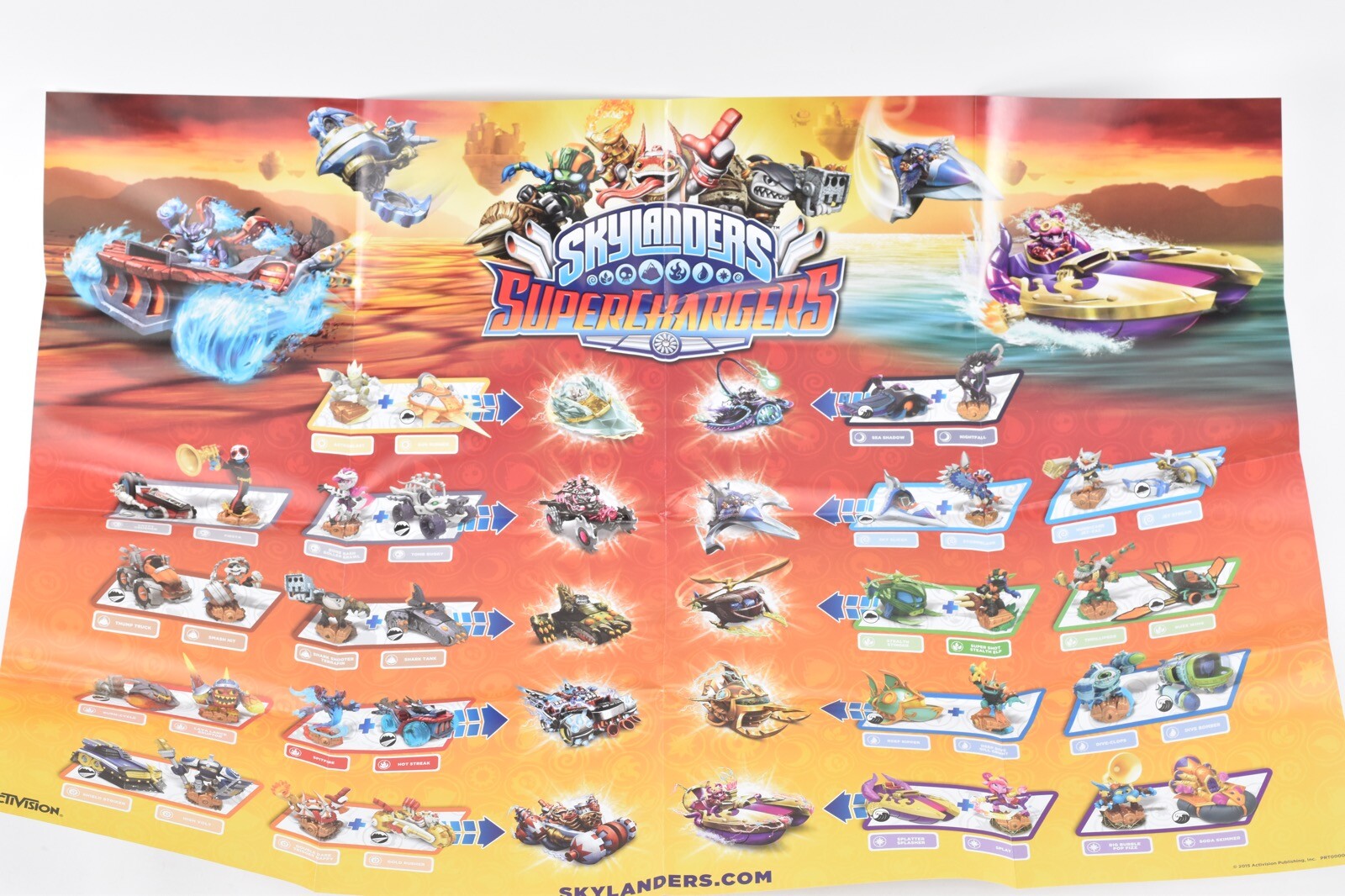 Skylanders Superchargers Toys R Us Poster Checklist 26 x 15 B20 eBay
